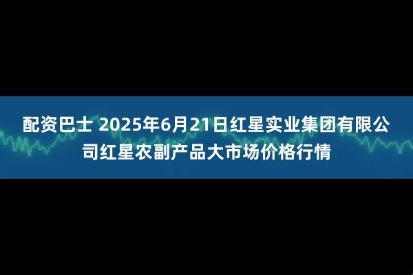 配资巴士 2025年6月21日红星实业集团有限公司红星农副产品大市场价格行情